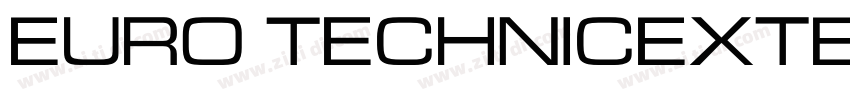 Euro TechnicExtBold字体转换
